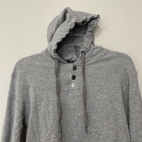 PARASUCO MENS PULLOVER GRAY HOODIE - Picture 3 of 8